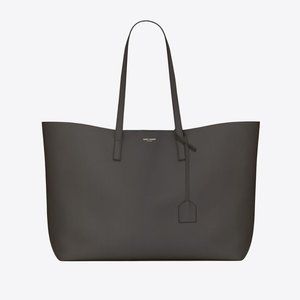 YSL Shopper Tote - Brown Grey Leather